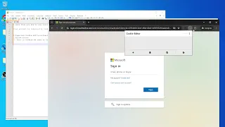 Office365 login with cookie-editor