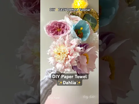 DIY Easy Dahlia Tutorial | How to make a paper Dahlia
