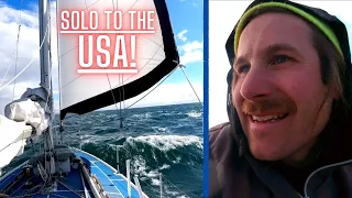 Solo To America In A GALE | Ep. 34 | Fast Sailing Across Juan de Fuca Strait and the San Juans