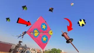 Padosi ki chaat se saari patang 🪁 loot li#viral #vlogs#patang#kites#patang#kiteflying 