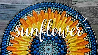 Download Sunflower Mandala Painted on Old Record LP 12\ MP3