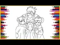 Naruto Coloring Page Coloring Naruto Characters Naruto Coloring Book Draw and Colors