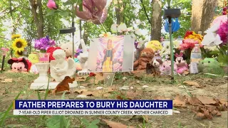 Father prepares to bury daughter allegedly drowned by mom in Drakes Creek