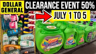 Dollar General CLEARANCE EVENT INFO COUPONS 2LOAD JULY 1 to 5