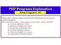 PHP Program Stack Queue implementation array - push array