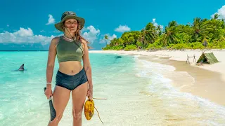 I Camped Alone on a Deserted Island in the Maldives 🏝️