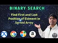 LeetCode 34 Find First and Last Position in Sorted Array Python Binary Search AlgoYogi