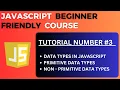 Data Types in JavaScript JavaScript Tutorial-3 for Beginners