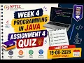 NPTEL Week 4 Quiz Assignment Programming in Java August 2026 19-08-2026