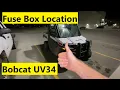 Fuse Box Location Bobcat UV34 Diesel Side by Side