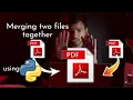 Merge Two pdf files together using Python Python project