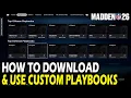 How to Download Use Custom Playbooks on Madden 26