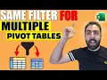 Use the SAME FILTER for Multiple Pivot Tables - Hidden Excel Filter Trick