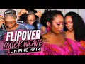 FLIPOVER QuickWeave on FINE hair Ft YWIGS