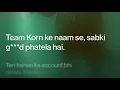 Download Lagu TEAM KORN ANTHEM - 🩸 / SONG [ hindi version] ❤️ @TEAM-KORN @DAZAI-SIR 
