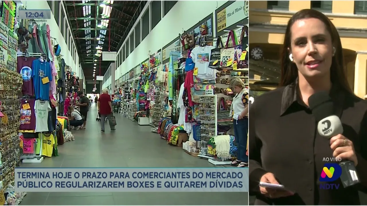 Termina nessa sexta-feira o prazo para quitação de dividas dos comerciantes do mercado público