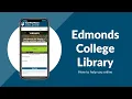 Edmonds College Library Online
