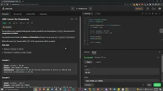 2469 Convert The Temperature - LeetCode Solution in JS Javascript Arrays Floats Programming Coding