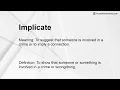 Implicate Meaning