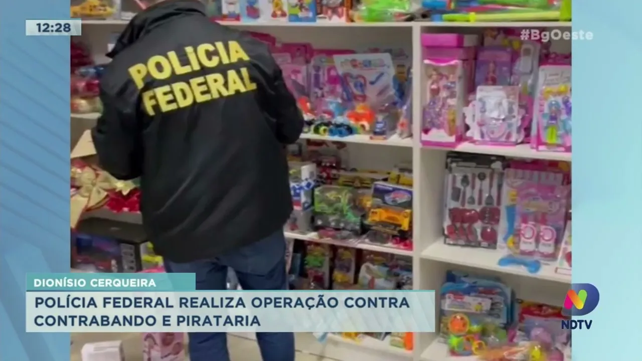 Polícia Federal realiza operação contra contrabando e pirataria em Dionísio Cerqueira