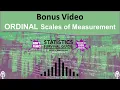 Ordinal Scales of Measurement in Statistics