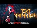 Text Animations Effects Tutorial After Effects