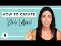 How To Do BLOCK Lettering - A Step-By-Step Hand-Lettering Tutorial for Beginners