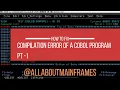 How to fix compilation error of a cobol program pt 1