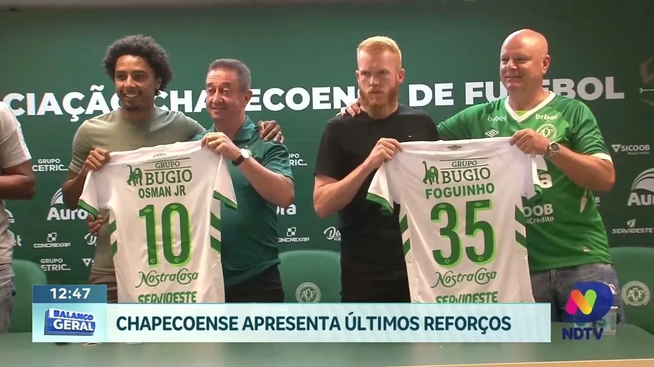 Chapecoense se Reforça: Osman, Walterson e Foguinho