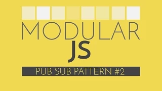Modular Javascript - PubSub Implementation
