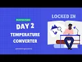 Build Your Own Temperature Converter in Python