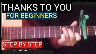 Download THANKS TO YOU Guitar tutorial for beginners #thankstoyou #tylercollins #glendunwell MP3