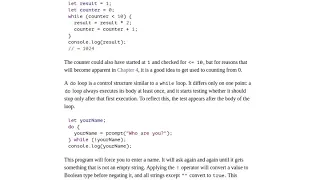 Eloquent JavaScript Ch 2 Pt 2 Marijn Haverbeke