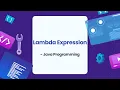 Lambda Expression in Java Java Programming in Bangla