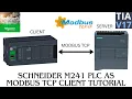 Schneider PLC as Modbus TCP client communication Machine expert