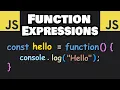 JavaScript FUNCTION EXPRESSIONS in 7 minutes