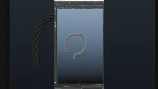 Timelapse Twisted Rope Modeling in Maya