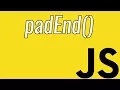 padEnd What does the padEnd Function do Learn JavaScript
