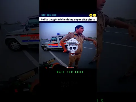 Police Caught While Riding Super Bike Seized #shorts #trending #viral #police #rider