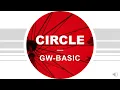 GW-BASIC CIRCLE