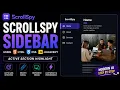 ScrollSpy Sidebar Using HTML CSS JavaScript Active Menu on Scroll Responsive UI
