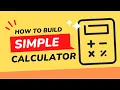 APP Development Tutorial Simple Calculator Android Calculator