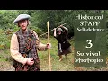 Historical Walking STAFF Self-defence - 3 Beginner Survival Strategies