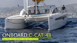 Sailing the C-Cat 48 – a tour around this particularly light, sporty cruising cat