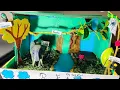 How to Make a Diorama Rainforest in a shoebox school science project Step By Step Guide