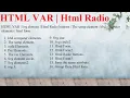 HTML VAR Svg element Html Radio buttons The samp element kbd computer elements html form