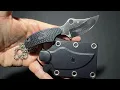 Lagu SPYDERCO ARK ยืม มีดห้อยคอ บางเบา ใบทนสนิม