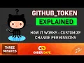 GitHub Actions GITHUB - TOKEN Explained How it works Change Permissions Customizations
