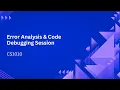 Error Analysis Code Debugging Session Syeda Faaiza Afreen Tapomoy Adhikari