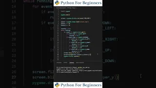 Adding Player Controls In Pygame Python For Beginners